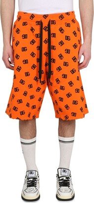 All-Over Logo Printed Shorts