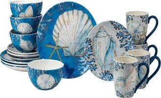 Playa Shells 16 Piece Dinnerware Set