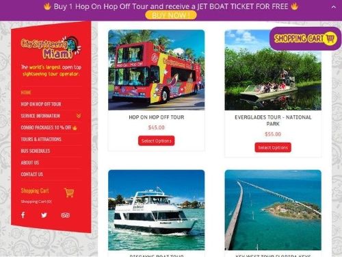Citytours-Miami.com Promo Codes & Coupons