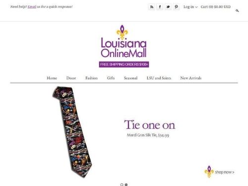 Louisiana Online Mall Promo Codes & Coupons