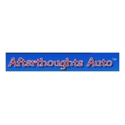 Afterthoughts Auto Promo Codes & Coupons