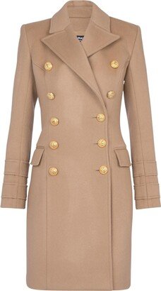 Double-Breasted Wool Coat-BM