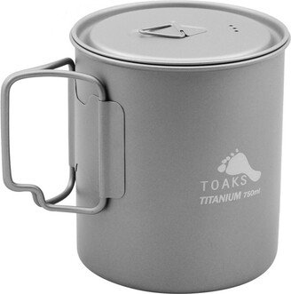 TOAKS Ultralight Titanium Camping Cook Pot with Foldable Handles and Lid