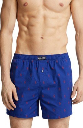 Pony Print Woven Cotton Boxers