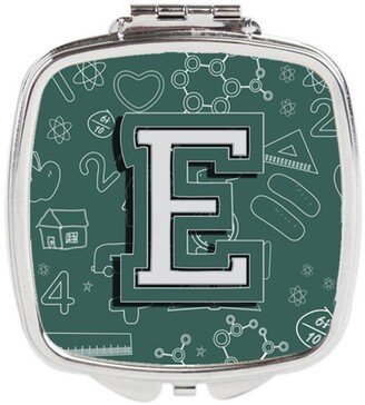 CJ2010-ESCM Letter E Back to School Initial Compact Mirror