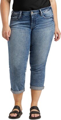 Plus Size Britt Low-Rise Capri Jeans