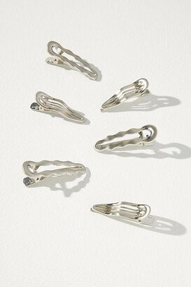 By Anthropologie Wavy Metal Hair Clips, Set of 6