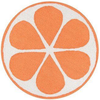 Novogratz Cucina Cna-1 Orange 3' x 3' Round Area Rug