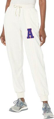 3-Stripe Leg Sweatpants (Wonder White Melange) Women's Clothing