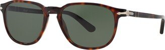 Men's Sunglasses, PO3019S - BROWN/GREEN