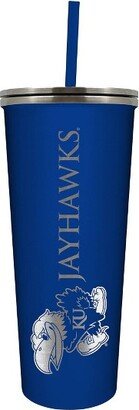 NCAA Kansas Jayhawks 24oz Skinny Tumbler with Straw