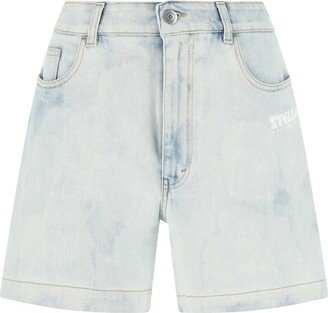 X Disney Fantasia Bleached-Effect Denim Shorts