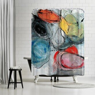 71 x 74 Shower Curtain, Motus Et Gomme Balloune by Annie Rodrigue