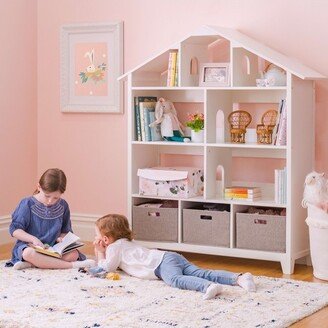 Kids' Dollhouse Bookcase - Creamy White