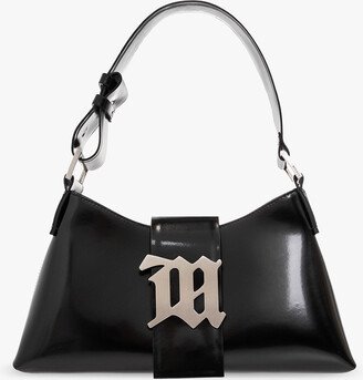 Shoulder Bag With Logo - Black-AH