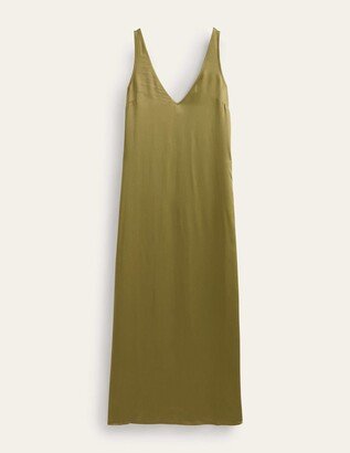 Satin Slip Maxi Dress