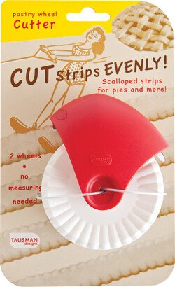 Pastry Wheel Pie Crust Cutter, Red