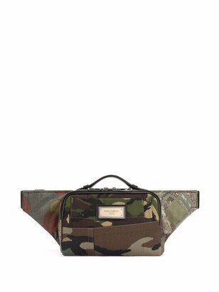 Camouflage-Print Belt Bag-AB