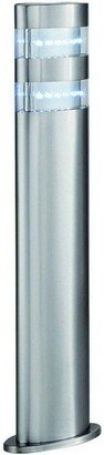 Netlighting India LED Outdoor Bollard Light Satin Silver Stainless Steel IP44