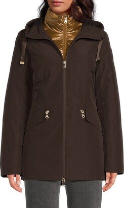 Elara 2-In-1 Hooded Coat With Removable Puffer Jacket