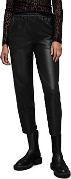 Jen Faux Leather Jogger Pants