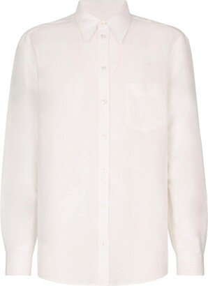 Classic-Collar Button-Uplong Shirt