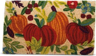 tagltd 1'6x2'6 Harvest Autumn Fall Thanksgiving Pumpkin Coir Doormat