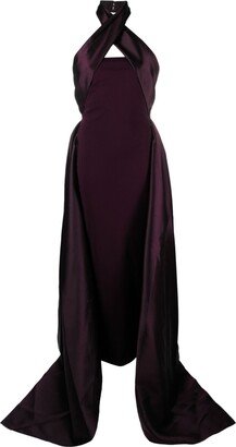 Rumi halterneck gown