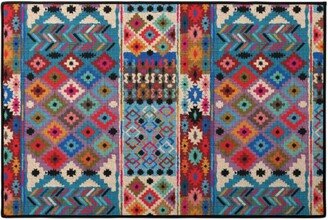 Door Mats: Kilim Ikat - Multi Door Mat, Multicolor