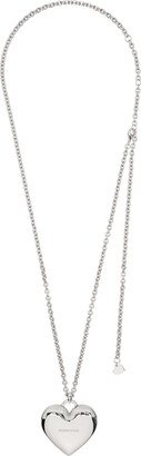 Silver Micro #5000 Heart Bag Necklace