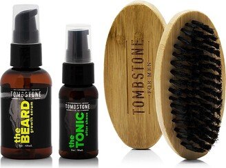 Tombstone for Men 3-Piece Beard Growth & Grooming Kit