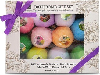 10 Pcs of Handmade, Natural and Organic Bath Bombs