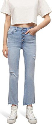 High-Waisted Denim (Teen) (Light Denim) Girl's Jeans