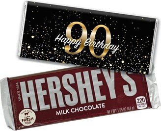 24ct 90th Birthday Candy Party Favors Wrapped Hershey's Chocolate Bars by Just Candy (24 Pack) - Candy Included