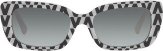 Rectangular Frame Sunglasses-BL