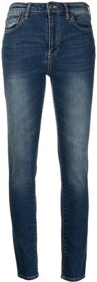 High-Rise Slim-Cut Jeans-AA