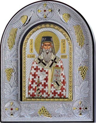 Saint Dionysius - Greek Orthodox Catholic Byzantine Christian-Silver Icon