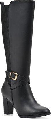 White Mountain Footwear Teals Buckle Tall Boot