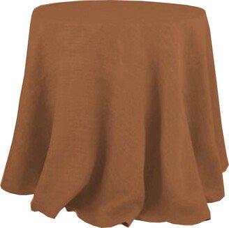 Round Tablecloth, Washed Linen Tablecloth 40 Colors, Wedding Large Table Cloth, Rectangular, Custom