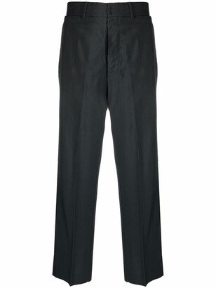 2000s Straight-Legged Cropped Tailored Trousers