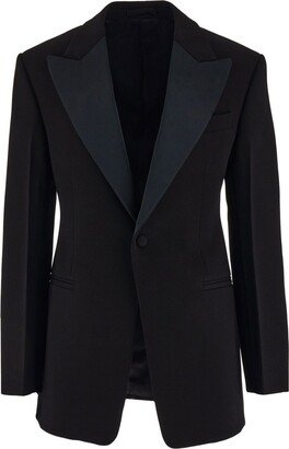 Single-Breasted Tuxedo Blazer