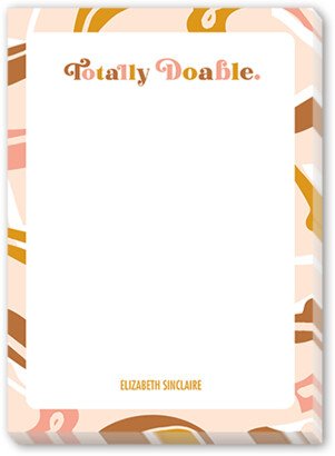 Notepads: Totally Doable Notepad, Beige, Matte