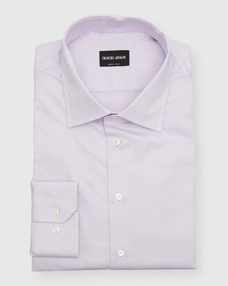 Men's Cotton Dobby Dress Shirt-AA