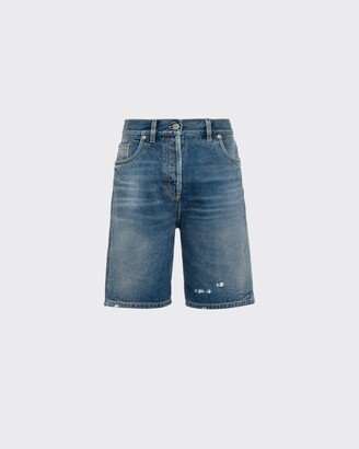 Organic Denim Bermuda Shorts