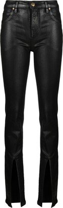 Slit-Cuff Slim-Fit Jeans