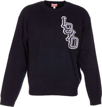 Logo Patch Crewneck Knit Jumper