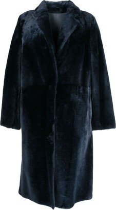 Single-Breasted Leather Coat-AC