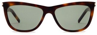 Square Frame Sunglasses-BK