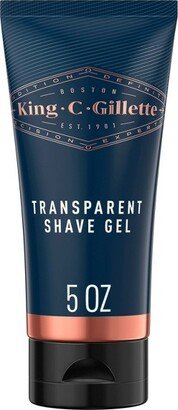 King C. Men's Transparent Shave Gel with White Tea and Argan Oil - 5oz