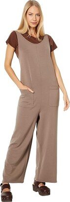 Superbrushed Pull-On Jumpsuit (Castle Rock) Women's Jumpsuit & Rompers One Piece